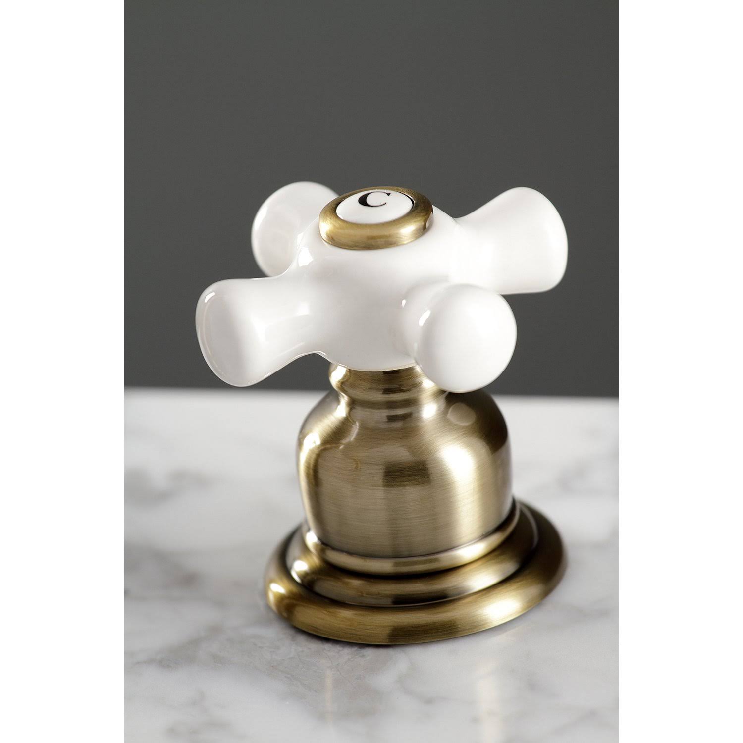 8 in. Widespread Bathroom Faucet, Polished Nickel N93015