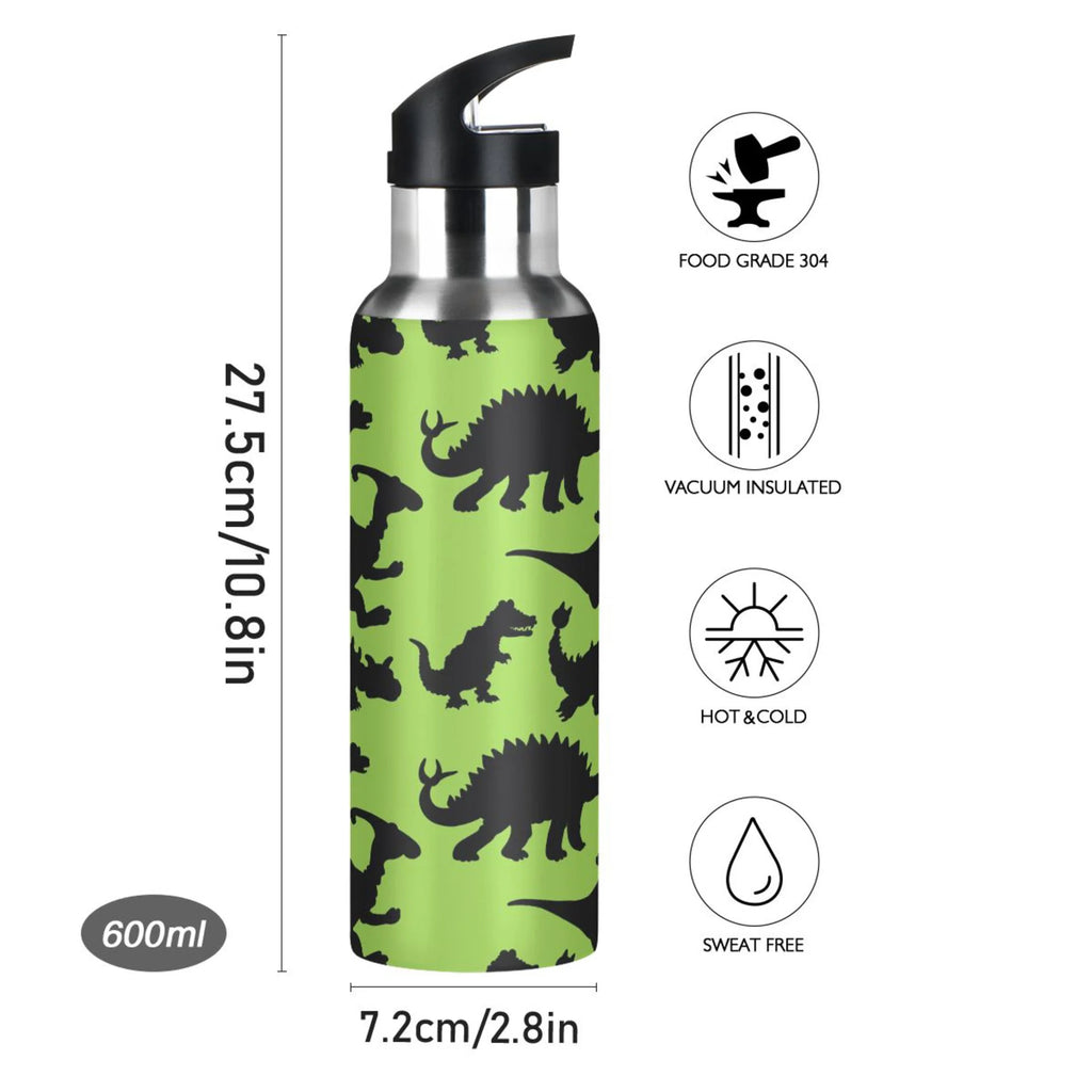Stainless Steel Vacuum Insulated Water Bottle with Straw Lid 20 OZ T7248