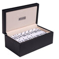 Double 9 White Domino Set with Black Case I919