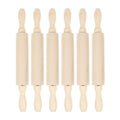 6 Pcs Wooden Rolling Pin Toy Playset Z203496