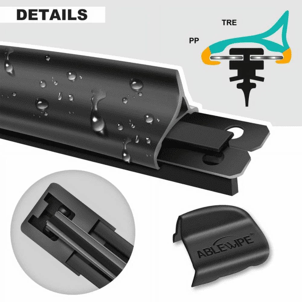 Windshield Wiper Blades 24" + 21" Set of 2 A145