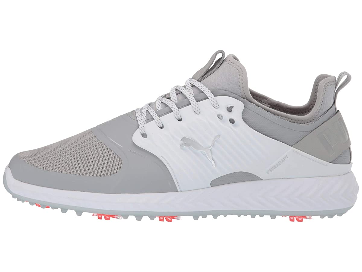 Grey Silver White Wide Golf Shoes H3182