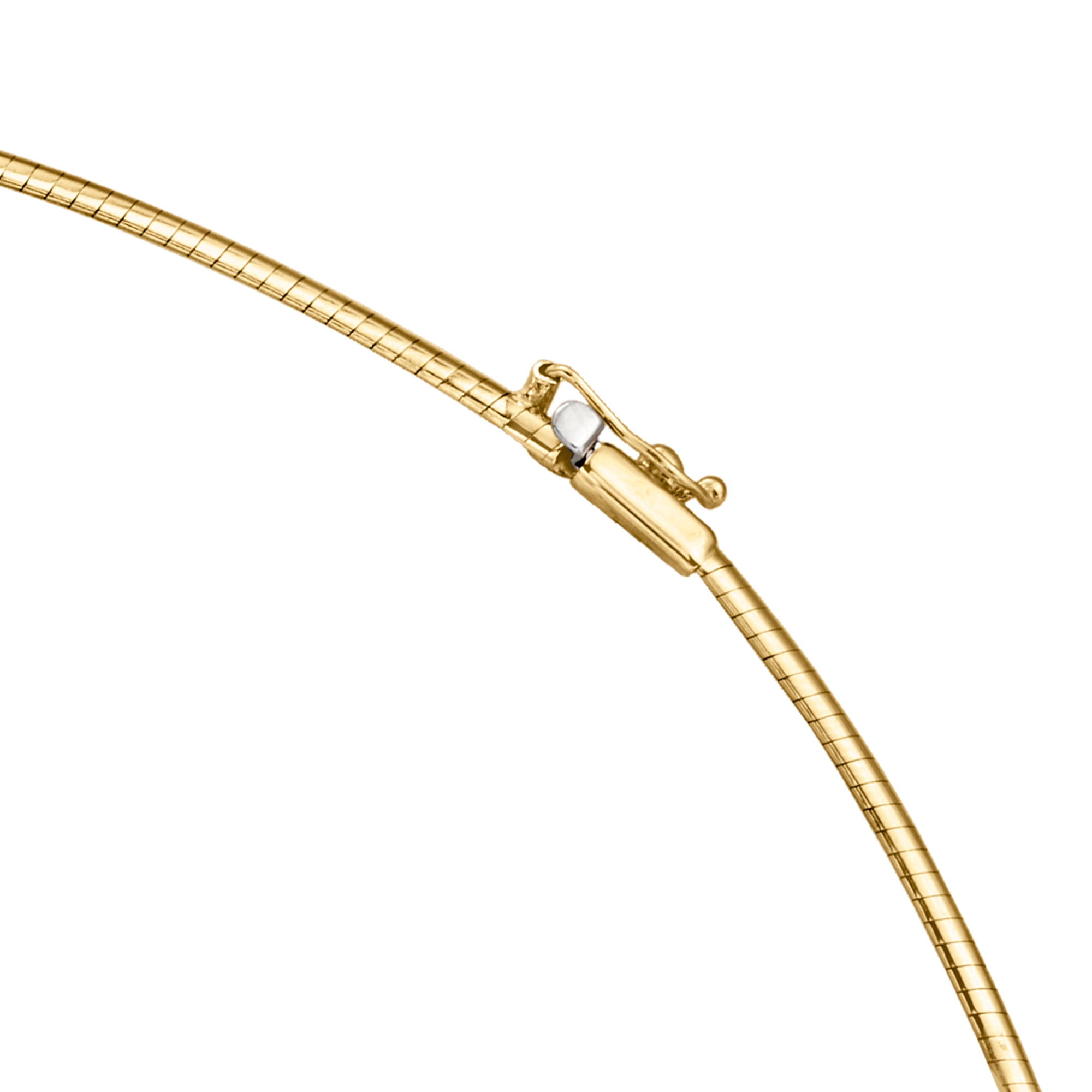 Vintage Citrine Omega Necklace in 14kt and 18kt Yellow Gold Q5479