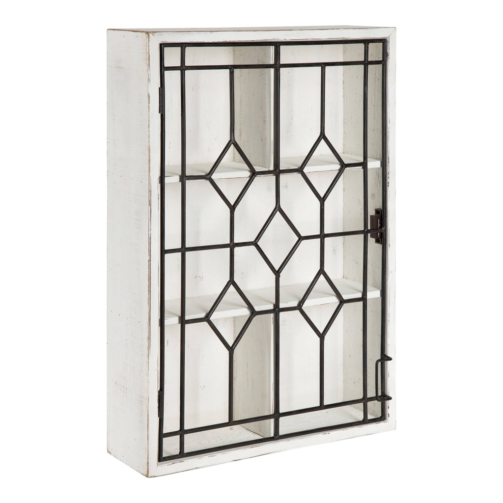 White/Black Decorative Wooden Wall Cabinet N79458
