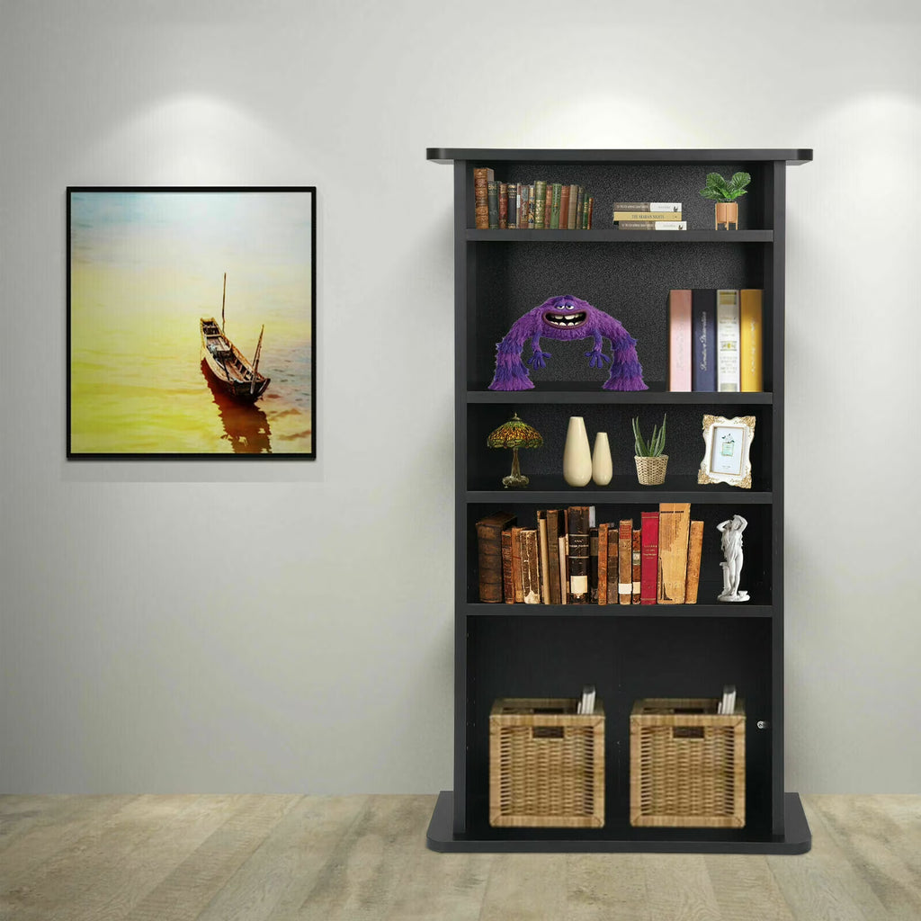 Black Adjustable Multimedia Storage Cabinet E96285