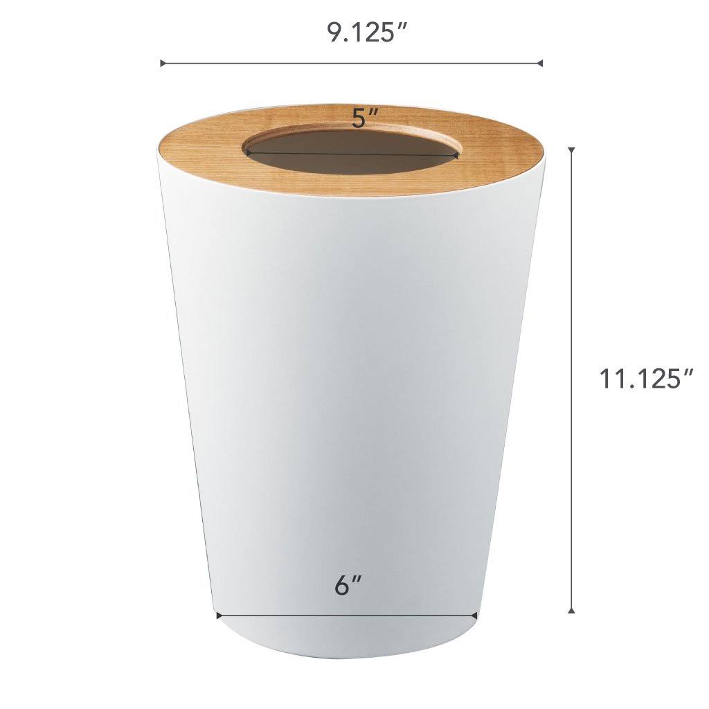 Black Round Trash Can O61687