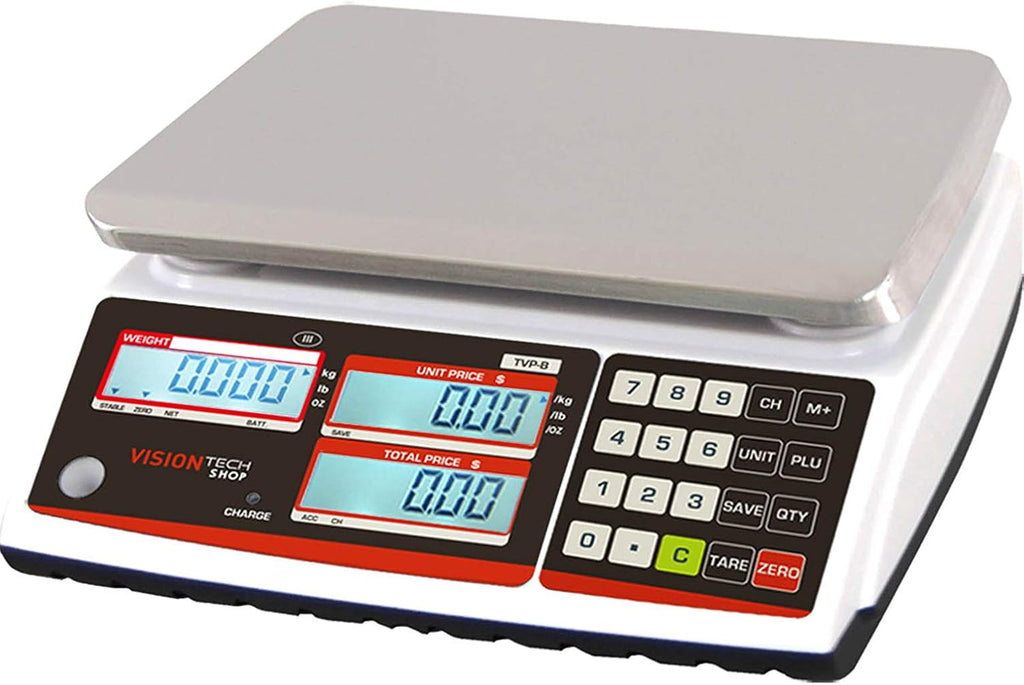 Price Computing Scale with Pole Display, 12lb Capacity U9998