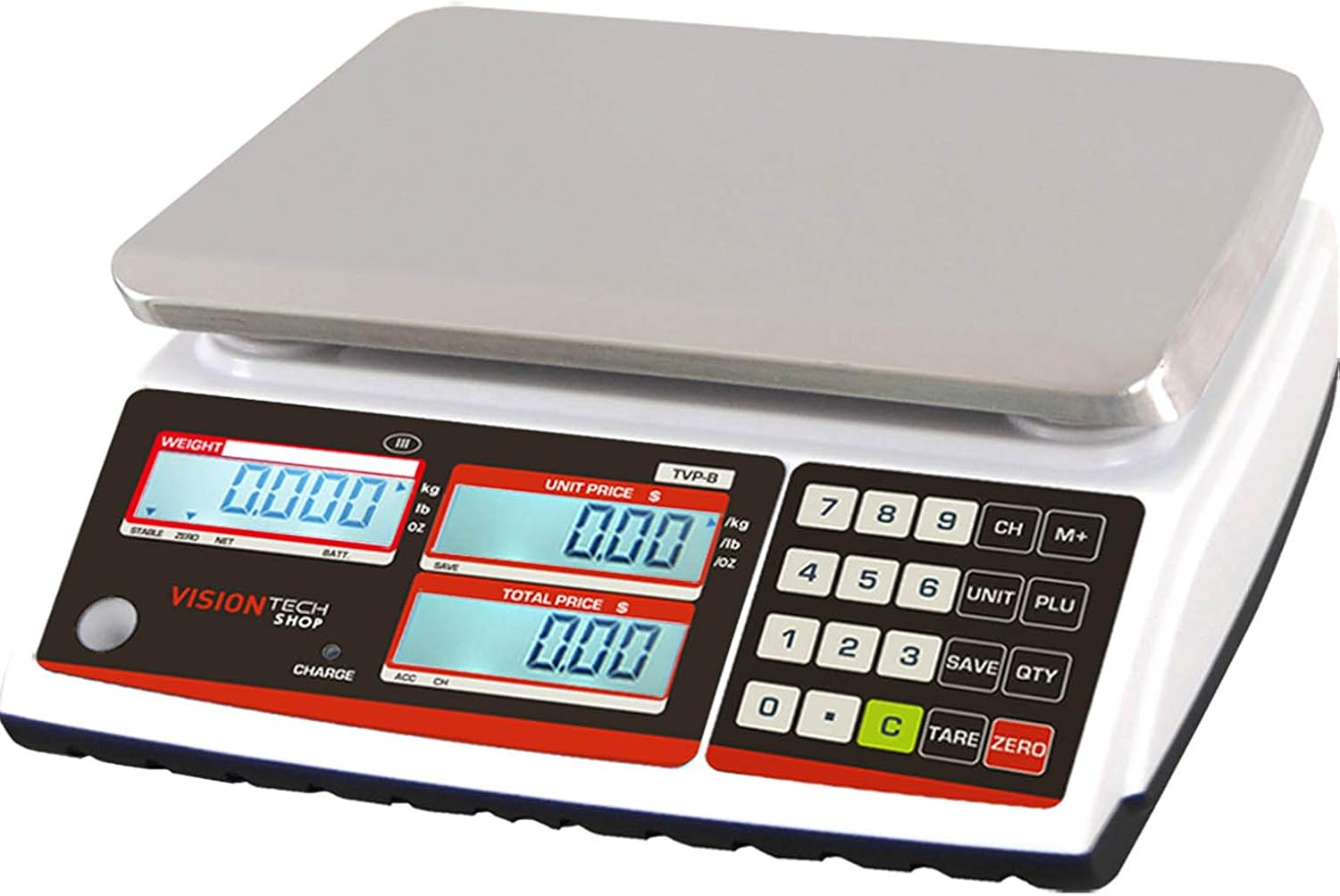 Price Computing Scale with Pole Display, 12lb Capacity U9998