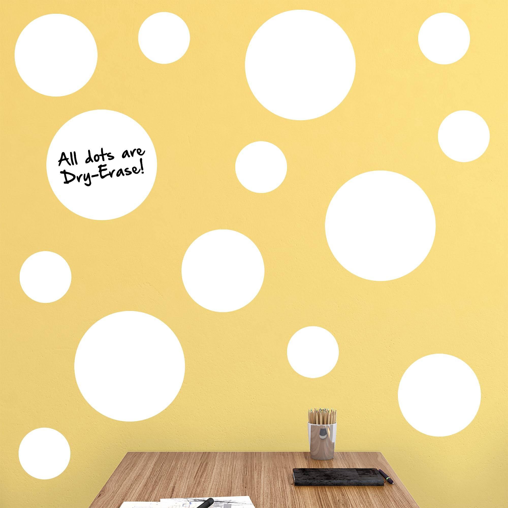 White Message Dots Removable Wall Decals V20409