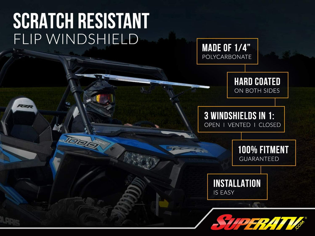 Scratch Resistant 1/4” Polycarbonate Windshield E371