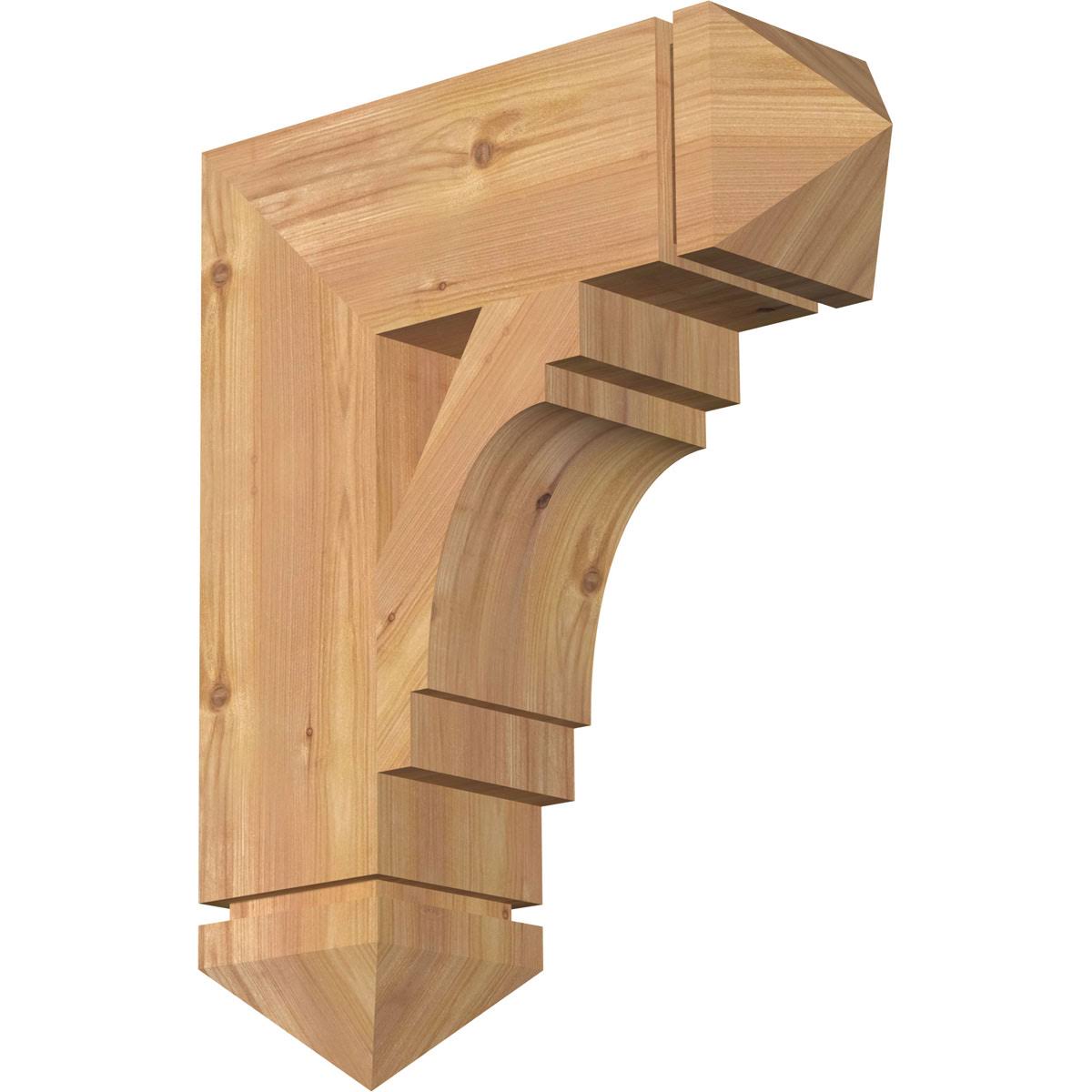 5 1/2x22W x 18x22D x 22x22H Western Red Cedar Bracket F8887
