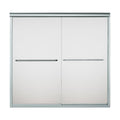 Silver Frameless Bathtub Door T96458