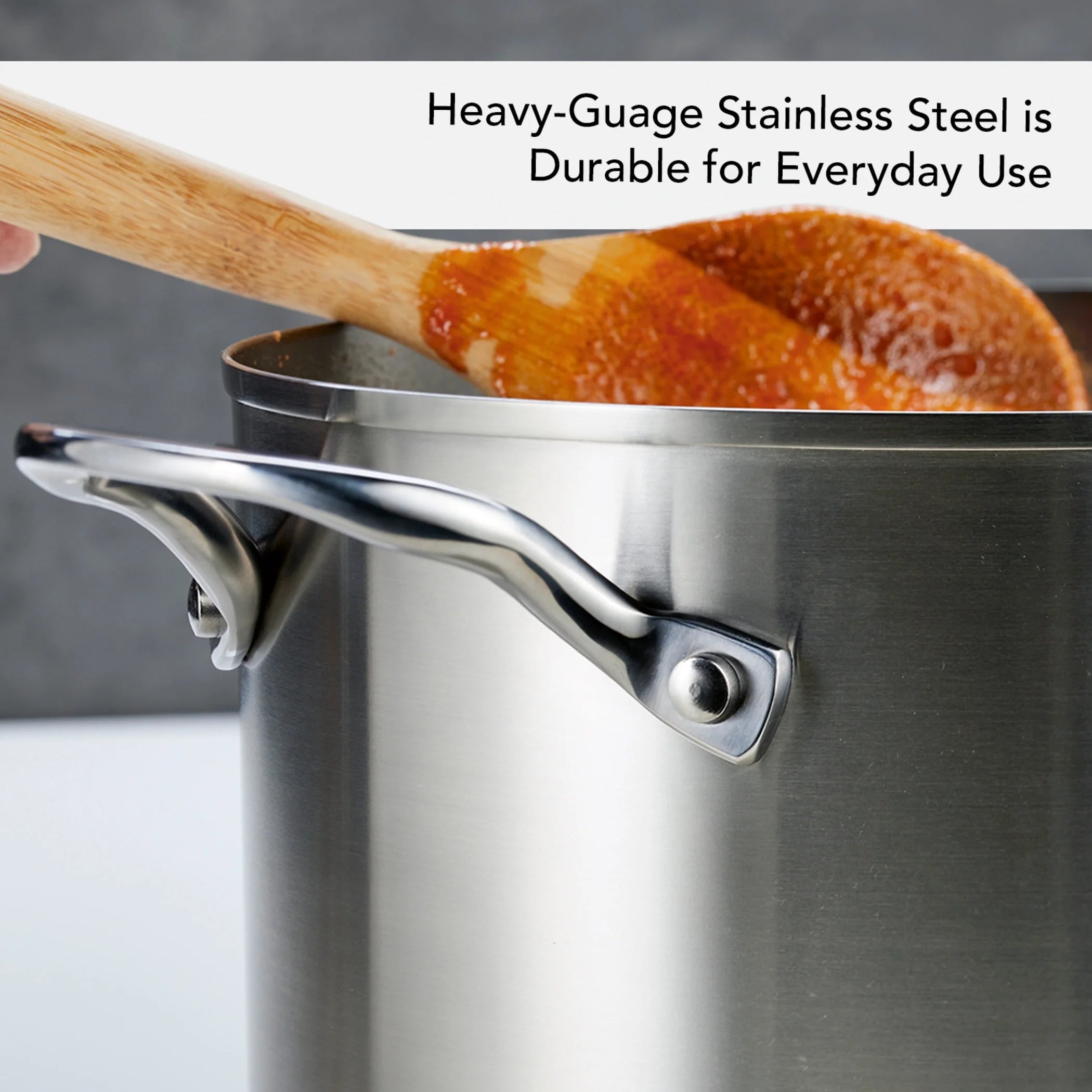 3-Ply Stainless Steel Induction Stockpot with Lid, 8 Quart L209893