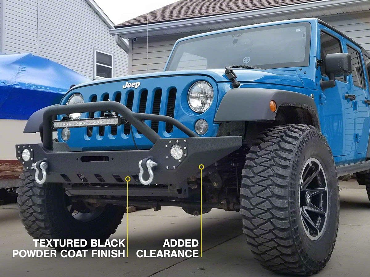 Front Bumper with LED Fog Lights and 20-Inch LED Light Bar F51355