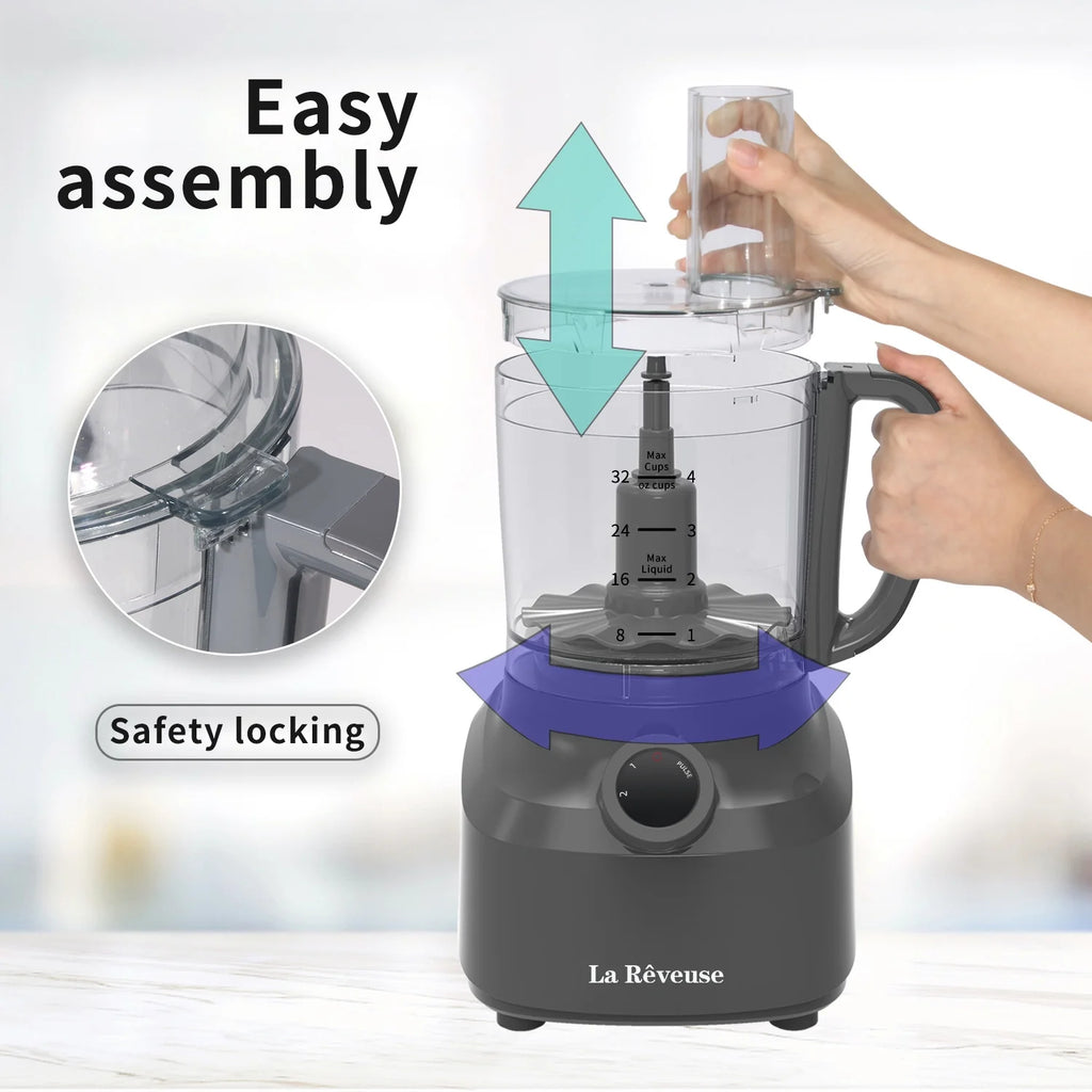 4 Cup Food Processor Vegetable Chopper, 400 Watts Y651068