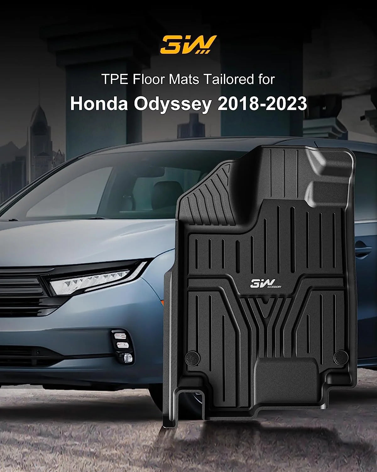 TPE All Weather Custom Fit Floor Mats and Cargo Liner Black T400186
