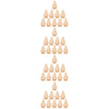 40 Pcs Natural Bamboo DIY Wooden Peg Dolls X4691