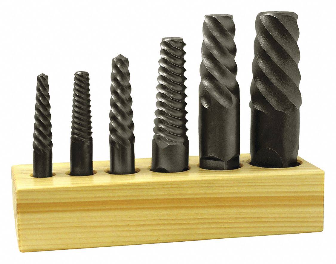 Screw Extractor Set, 6 Pieces, HSS P90514
