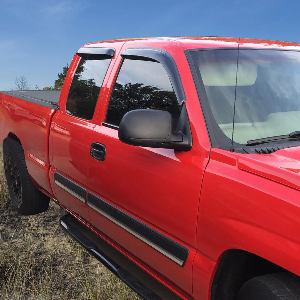 Acrylic Window Visors for Chevy Silverado GMC Sierra Extended Cab V928467