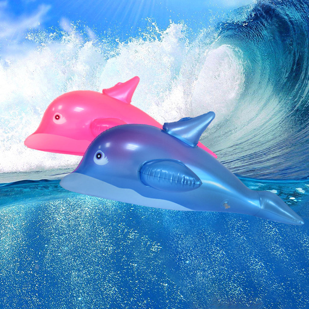 Blue PVC Inflatable Dolphin Fish Children Toy Z94473