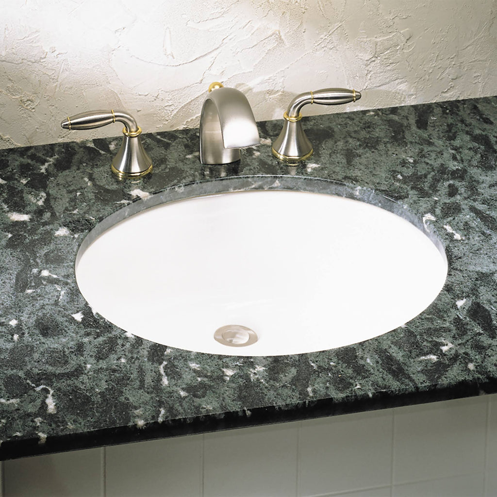 White Undermount Bathroom Sink P852