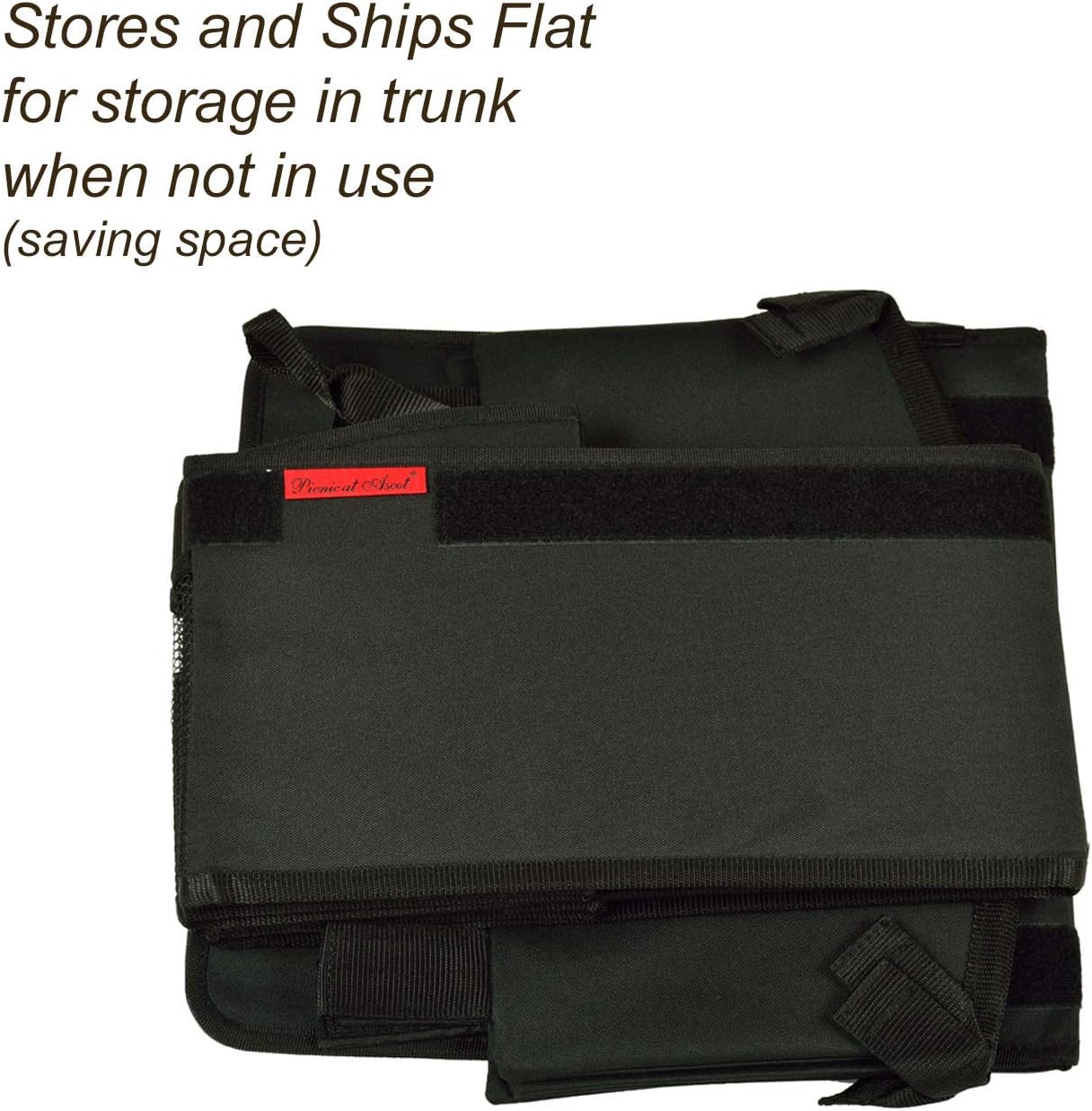 Heavy Duty Rigid Base Trunk Organizer with 28 Can Capacity Leak Proof Cooler F348241