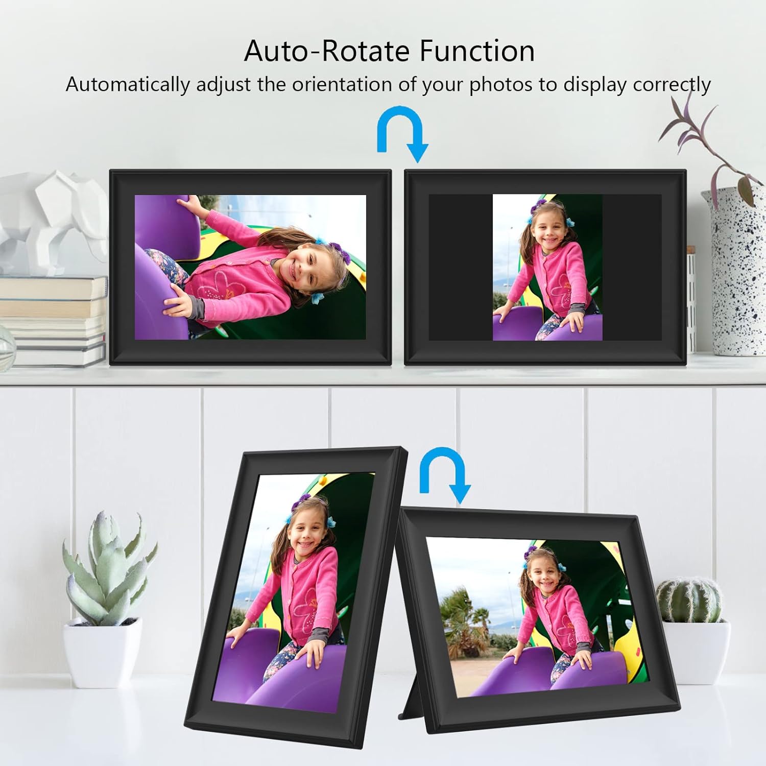 10.1 Inch Smart WiFi Digital Photo Frame with Touch Screen W743473