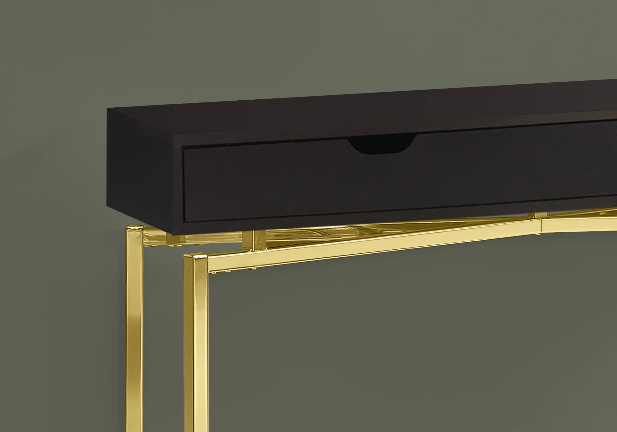 Gold Hall Console Accent Table V578
