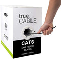 Cat6 Riser 1000ft Gray 23AWG 4 Pair Solid Bare Copper 550MHz Unshielded Twisted Pair Bulk Ethernet Cable B5292
