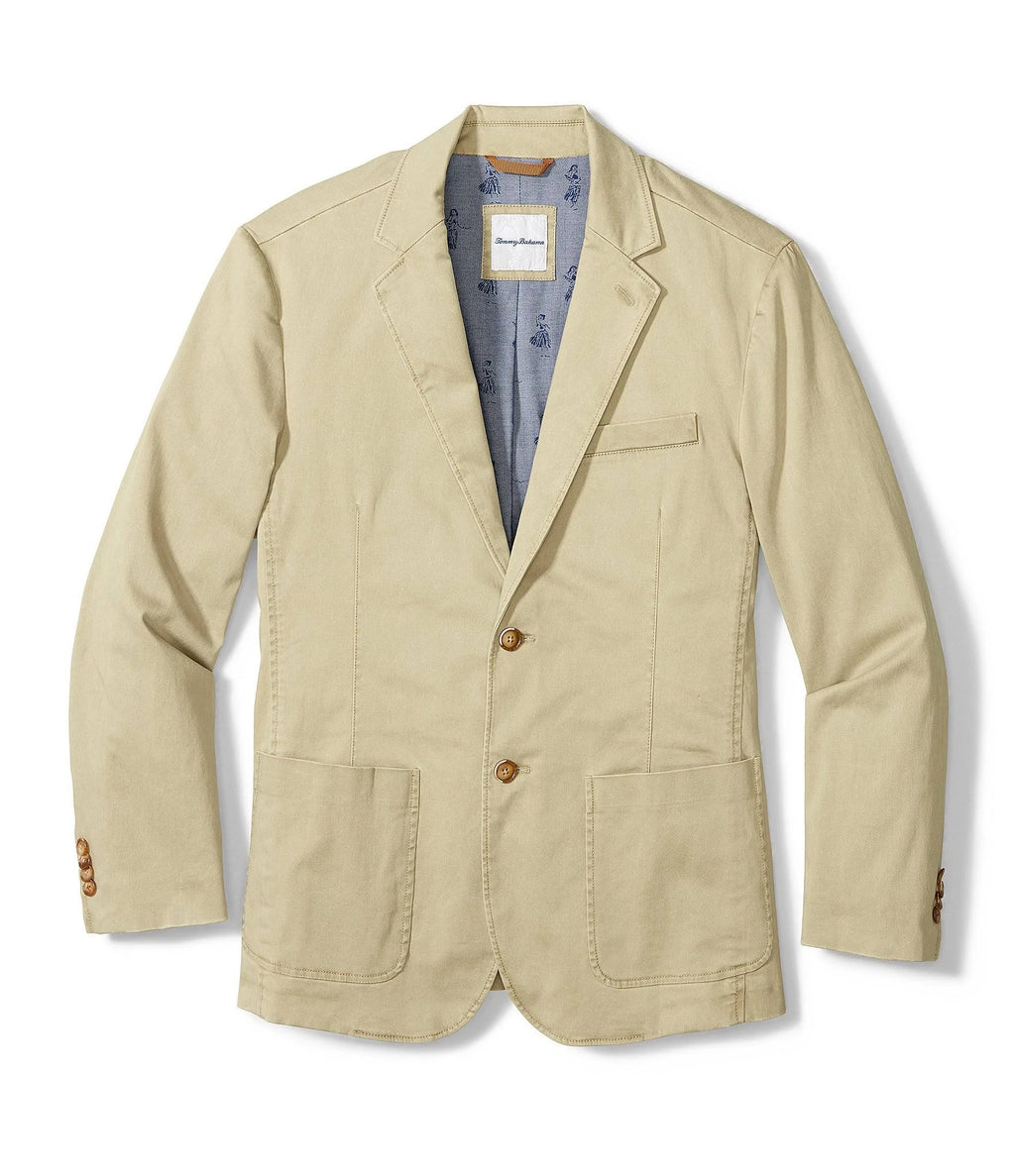 Khaki Stretch Sateen Blazer D368922