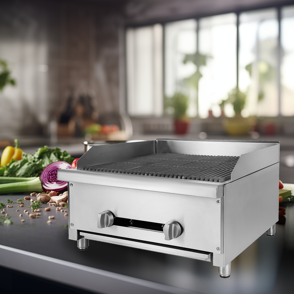 24" Charbroiler with Lava Rock E873