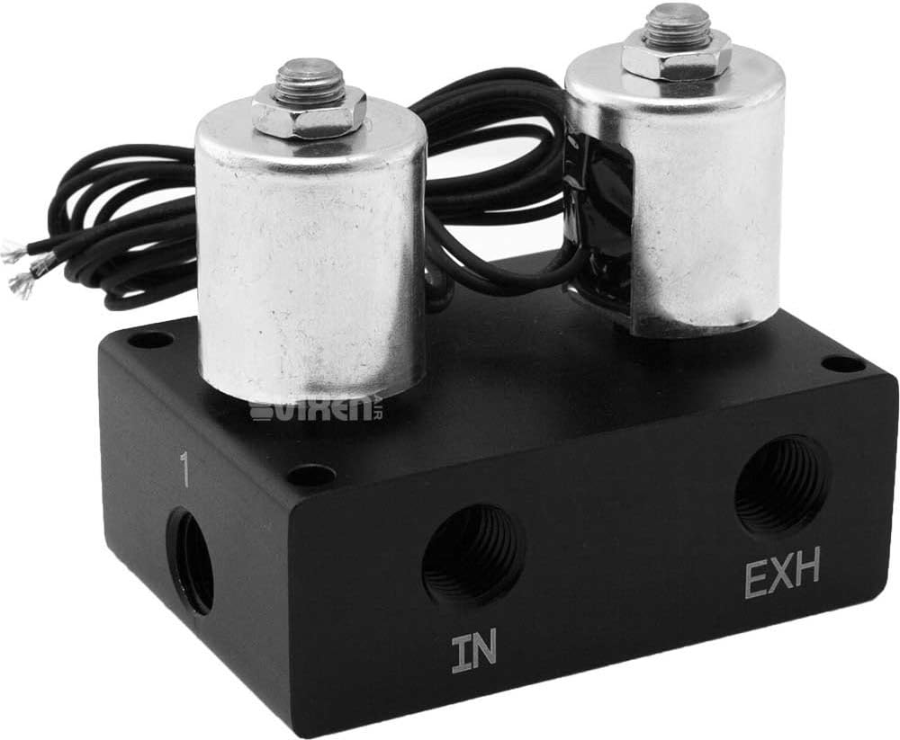2 Valve Suspension Manifold with White Gauge Panel, 3/8" OD Hose 50 FT, 1/4" OD Hose 35 FT and Fittings S462