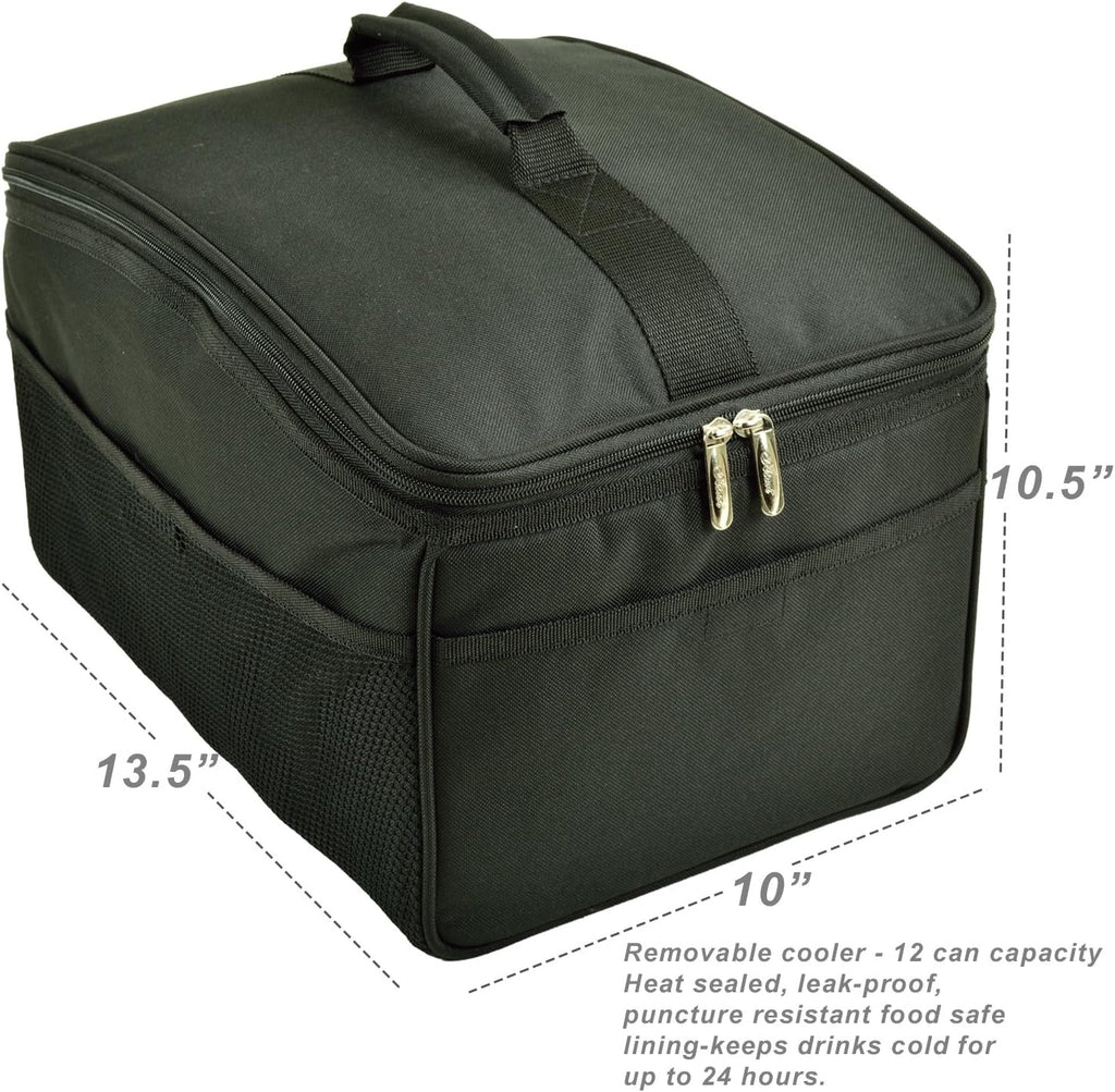 Heavy Duty Rigid Base Trunk Organizer with 28 Can Capacity Leak Proof Cooler F348241
