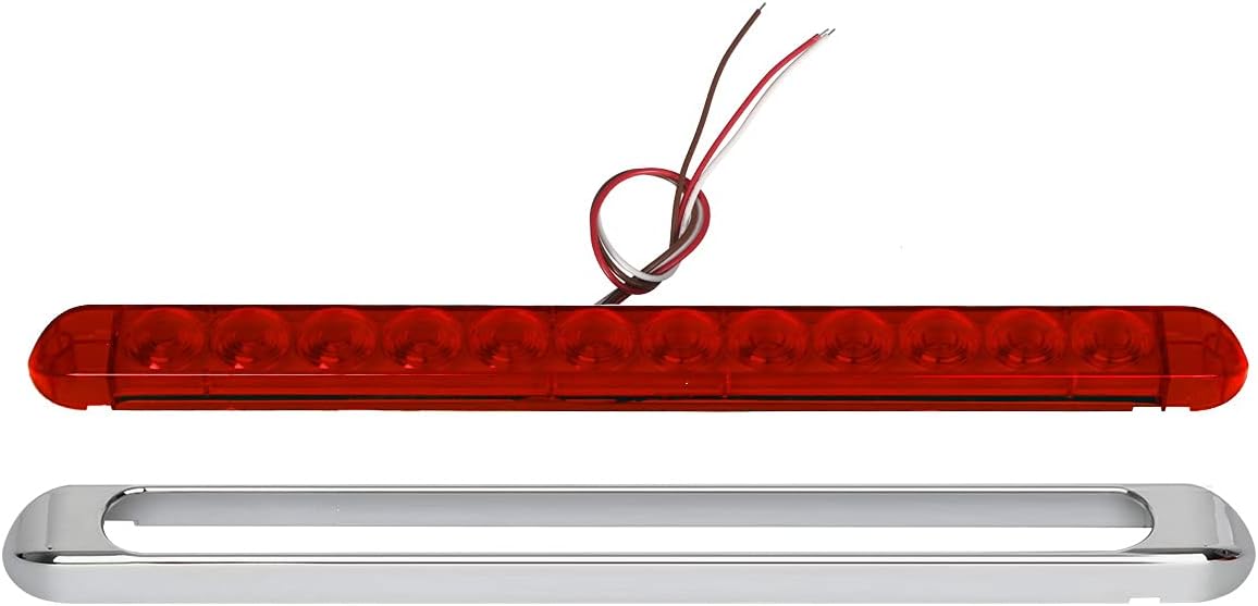 4pcs 17 Inch Chrome LED Trailer Tail Light Bar X781336