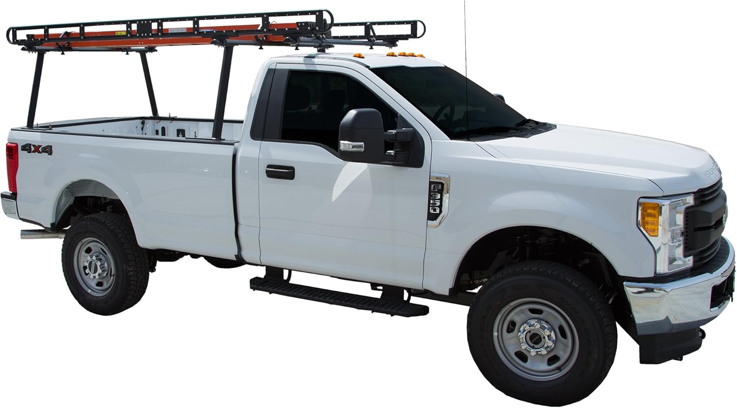 Black Powder-Coated Aluminum Truck Ladder Rack E293