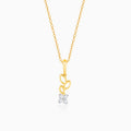 Gold Morning Glory Diamond Pendant D855413