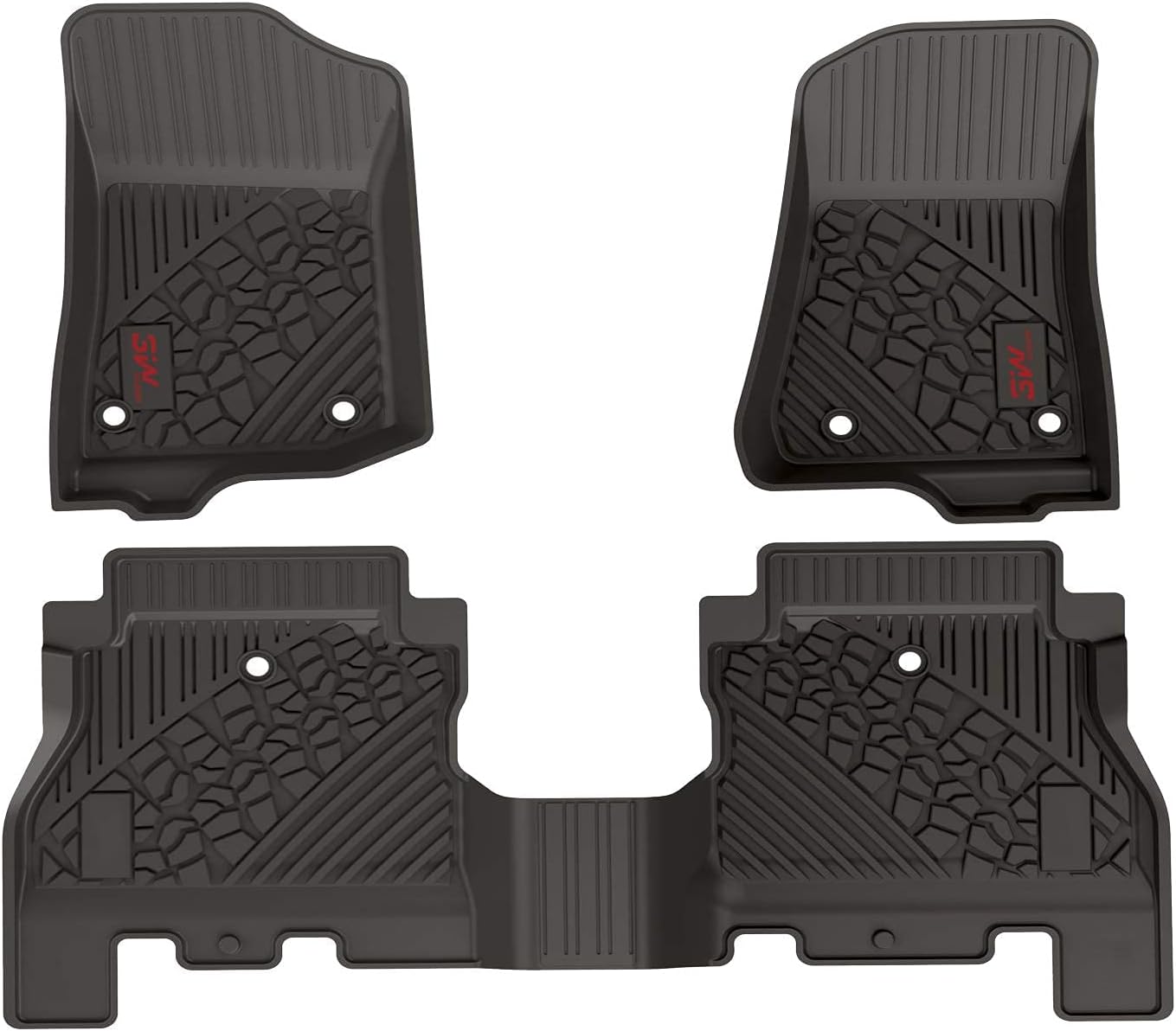 TPE Floor Liner for Jeep Wrangler 4XE 4 Door Black C3719