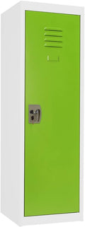 Metal Storage Locker with Lock and 2 Adjustable Shelves, Red/White Pack of 2 W35945