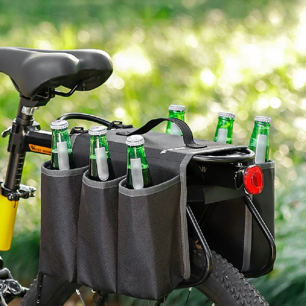 Rearseat Drink Bottle Bag Bike Water Bottle Holder Cycling Storage Bag Q211634