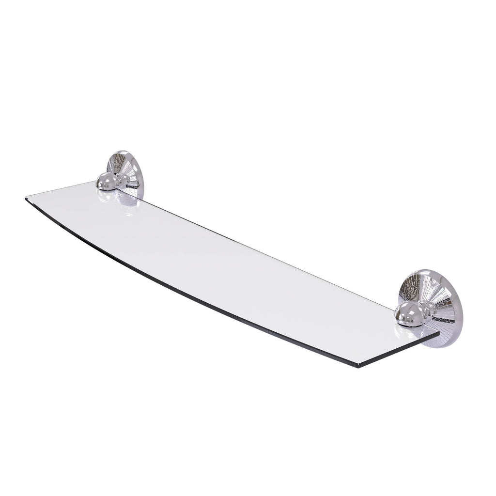 Polished Chrome 24 inch Glass Shelf V26730