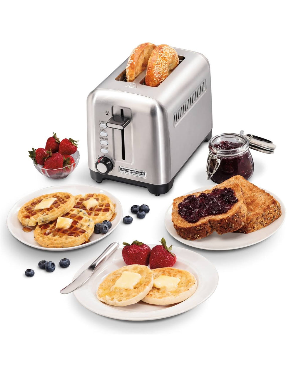 2 Slice Stainless Steel Toaster W89028