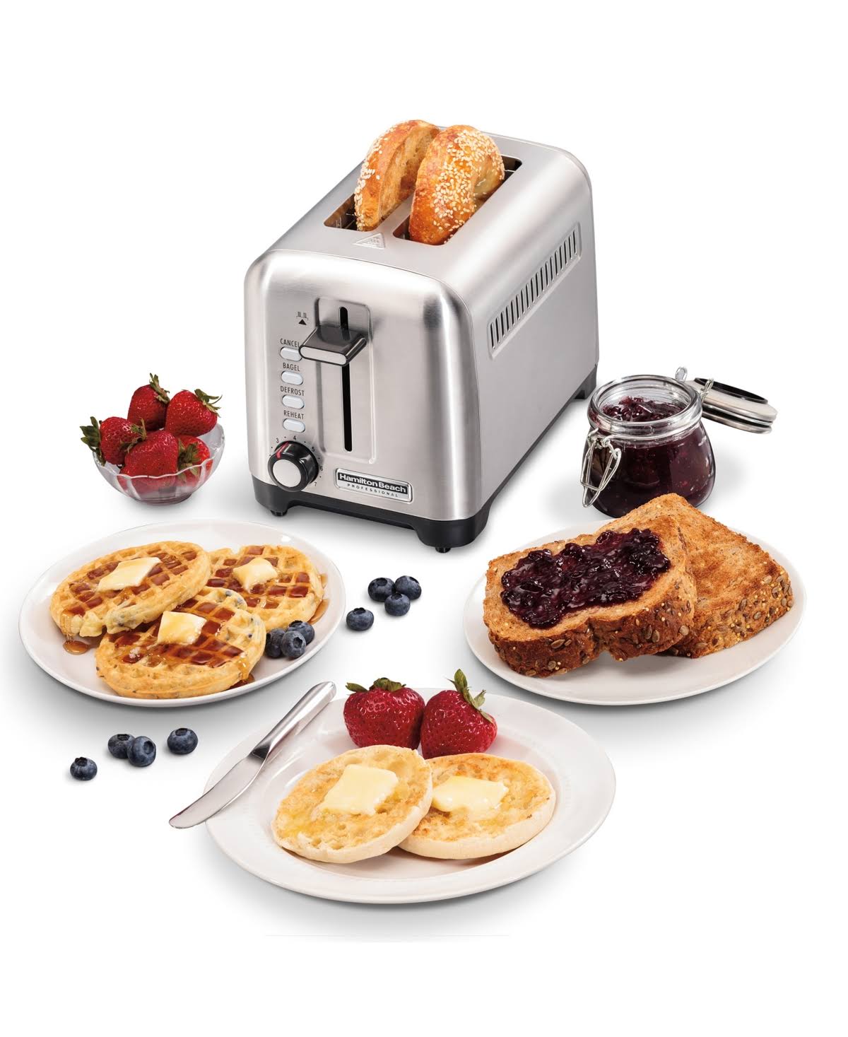 2 Slice Stainless Steel Toaster W89028