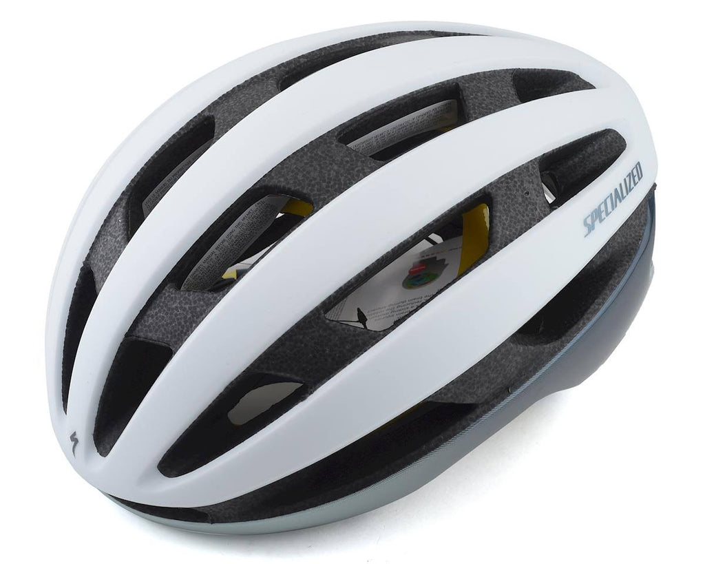Satin White Gloss Ice Blue MIPS Helmet K379532