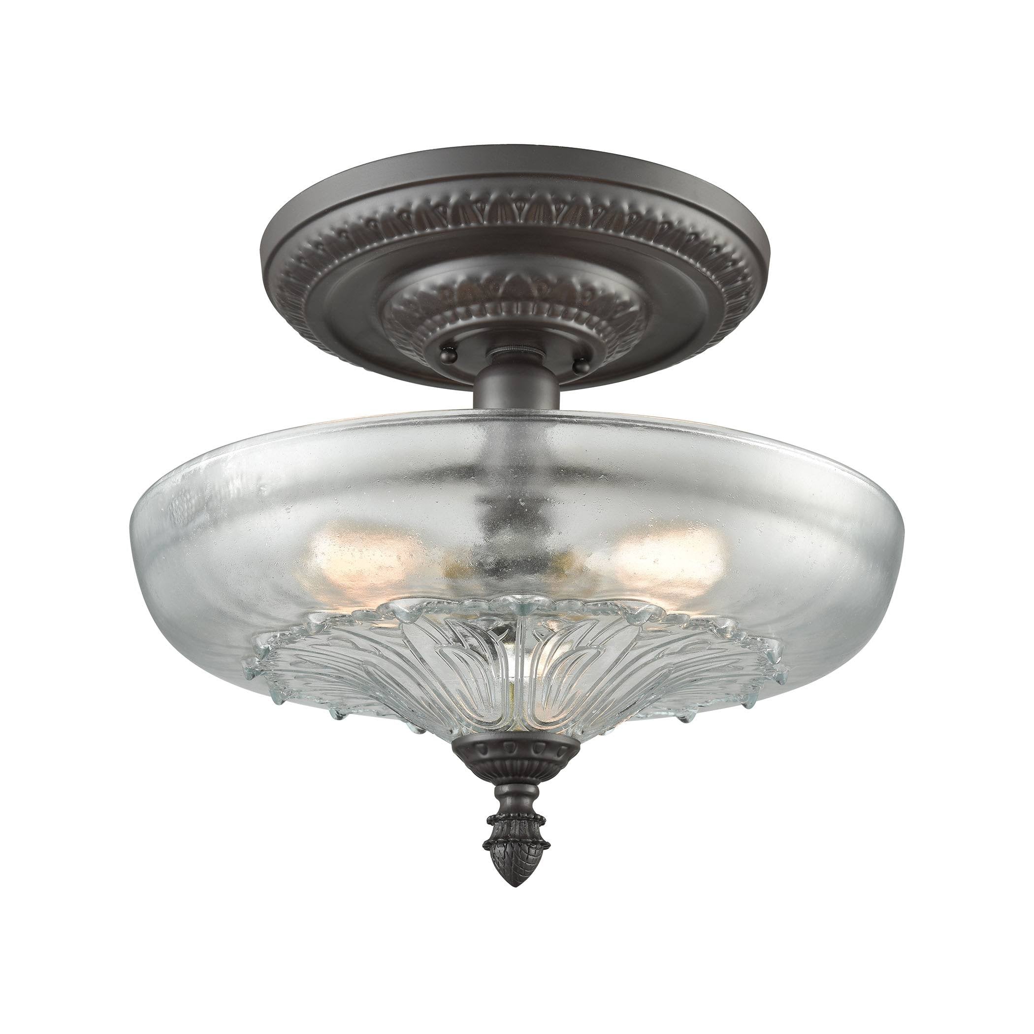 Oil Rubbed Bronze 3 Light Semi Flush F99229