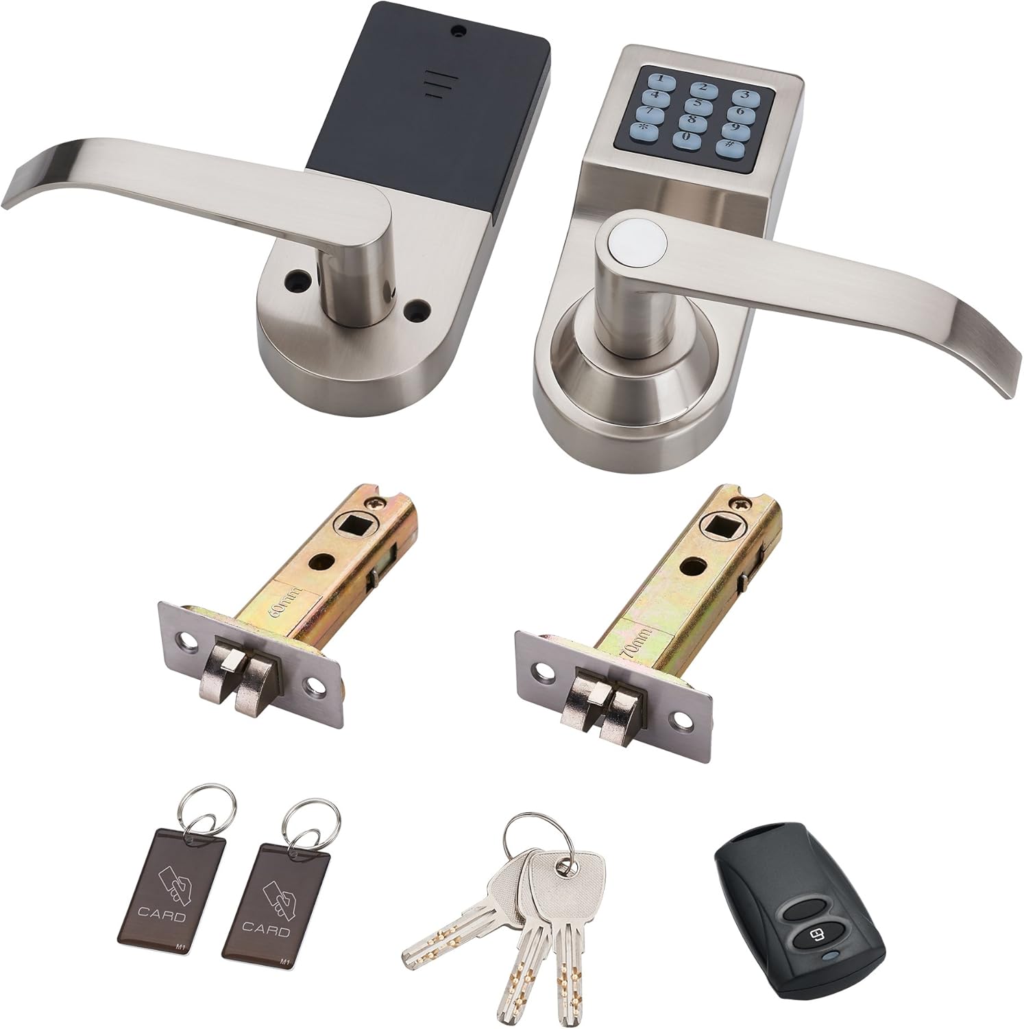 Digital Door Lock with Remote Control, Code and Key R65381