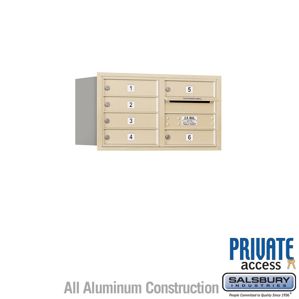 4C Horizontal Mailbox, Sandstone G4529