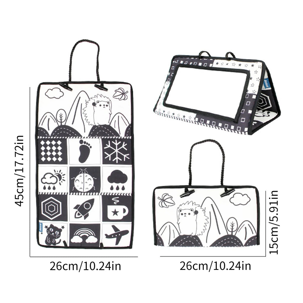 Black White Floor Mirror Baby Toy K57351