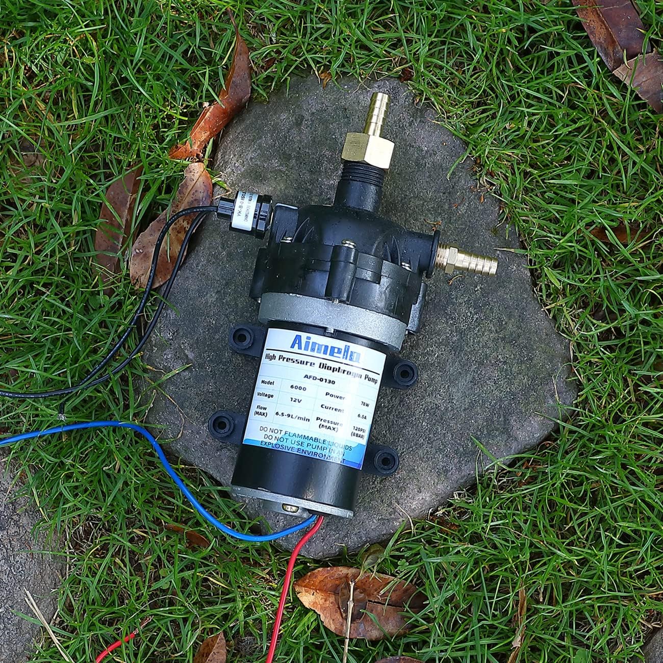 Self Priming 12V Water Pressure Diaphragm Pump O117