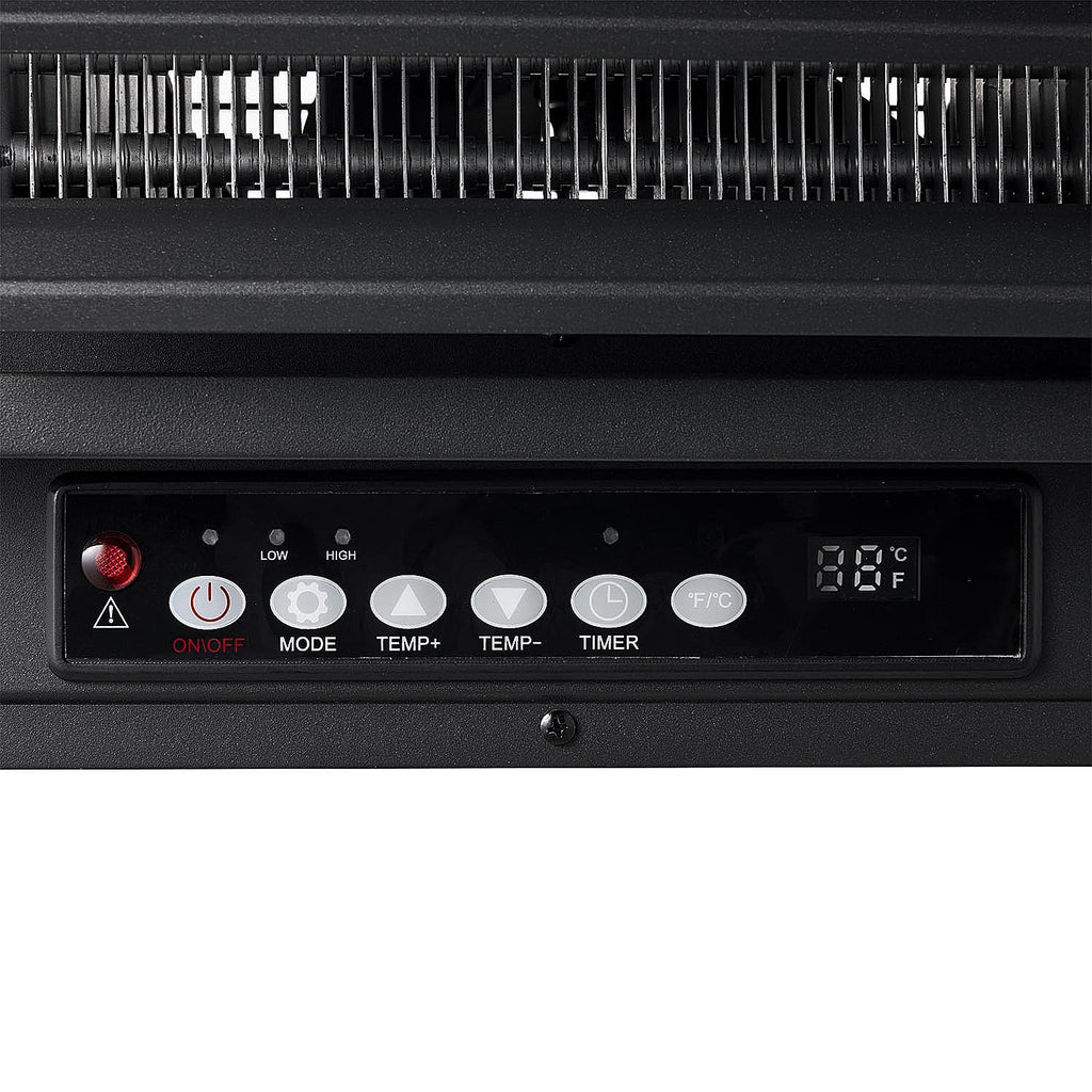 Black 7500w 240V Hard Wired Digital Ceiling Mount Electric Garage Heater with Remote Y11782