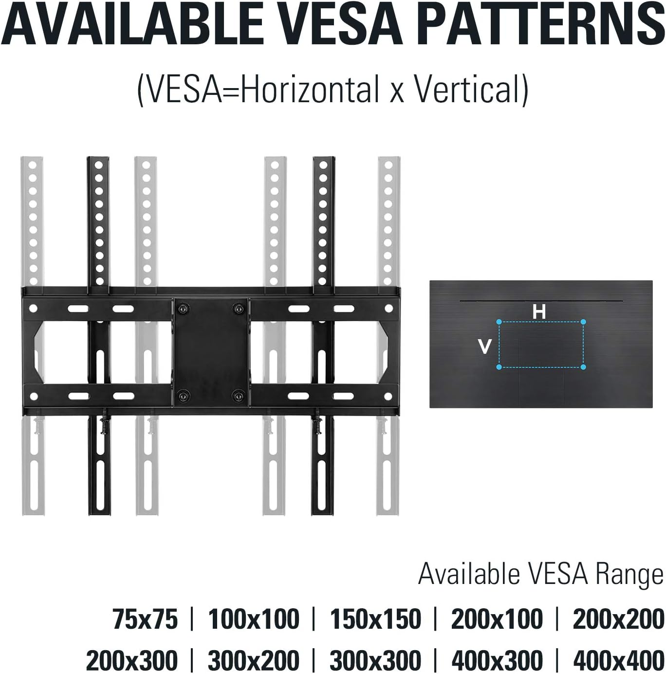 TV Mount Full Motion Wall Mount for 26-55 Inch Flat Screen TV, Dual Arms, Max VESA 400x400mm, 99 LBS, Pack of 2 T468496